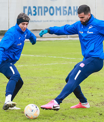 Photos from open training before the match against Crvena Zvezda