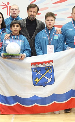 Sergei Semak took part in the opening ceremony of  Special Olympics Spartakiad