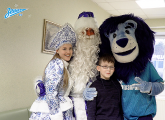 Father Christmas and Zenit visiting young fans in hospital