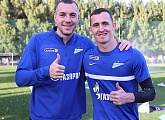 Artem Dzyuba and Andrey Lunev have joined up with the Gazprom training Camp