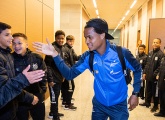 Brazil's Santos youth players visit St. Petersburg