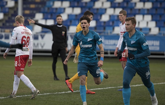 Zenit U19s score a win over Spartak Moscow U19s