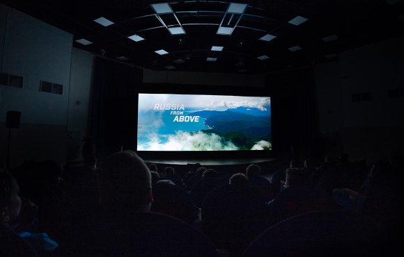 The Gazprom Academy players attended a screening of Russia From Above