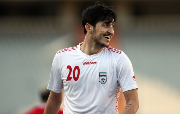 Sardar Azmoun scores two for Iran to make it 36 goals in 54 internationals
