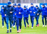 Photos from team training before the match with Rubin Kazan