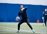 Zenit first teamers take a training session at the Gazprom Academy