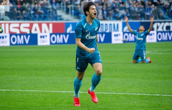 Azmoun scores in his 50th game for Zenit
