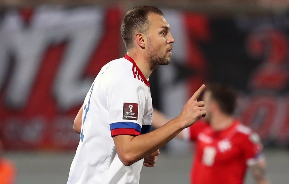 Artem Dzyuba wins the FIFA World Cup qualifying most impressive player vote