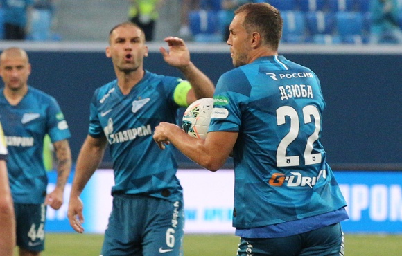 Artem Dzyuba moves up to 9th place in the Zenit all-time top scorers rankings