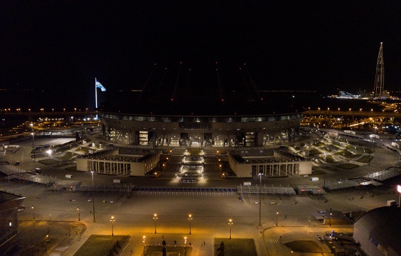The Gazprom Arena turned off the lights for Earth Hour