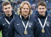 Local champions take a lap of honour at Stadium St. Petersburg